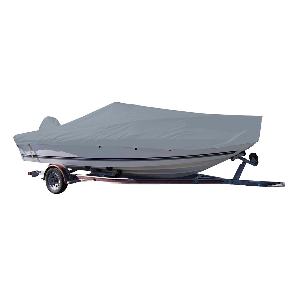 Carver Sun-DURA® Styled-to-Fit Boat Cover f/19.5' V-Hull Center Console Fishing Boat - Grey 70019S-11