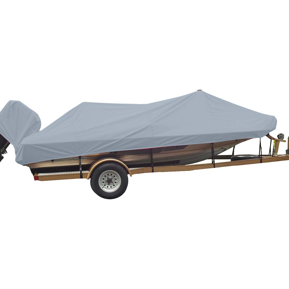 Carver Sun-DURA® Styled-to-Fit Boat Cover f/18.5' Wide Style Bass Boats - Grey 77218S-11