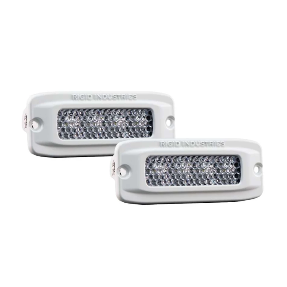 RIGID Industries - SR-Q Series PRO RGB Diffused LED - Flush Mount - Pair - White