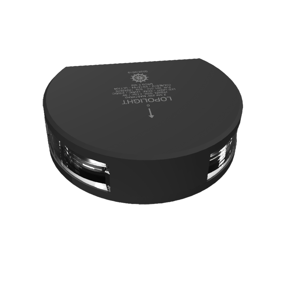 Lopolight 201-010-B Masthead Light, White Light, 2nm, Vertical Mount, 10-32VDC, IP68, Black Housing