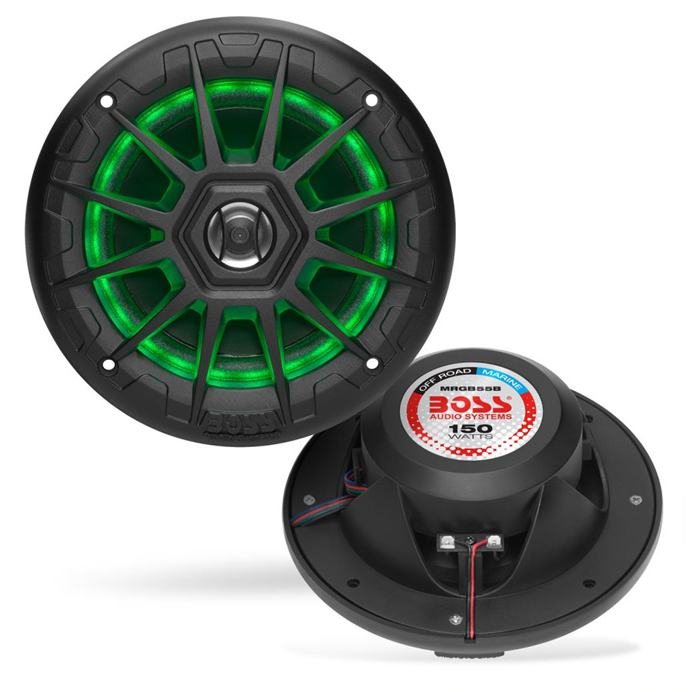 Boss Audio - MRGB Speakers - With RGB Lighting, 200W