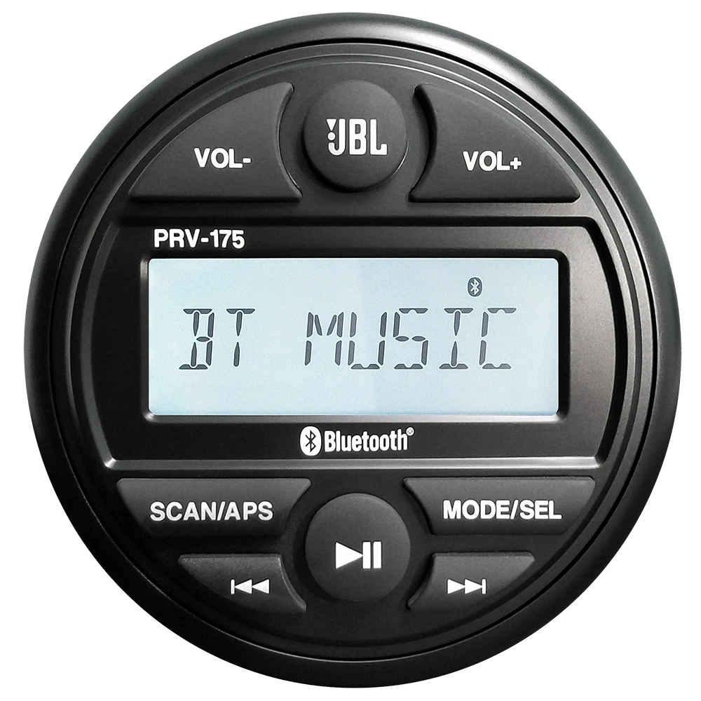 JBL - PRV 175 AM/FM/USB/Bluetooth - Gauge Style Stereo