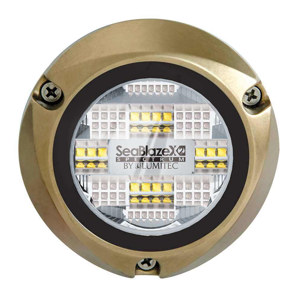 Lumitec SeaBlazeX2 LED Underwater Light, 10-30V, IP68, 6000+ Lumens, 60W, Surface Mount, 3.8in Diameter, No External Drivers