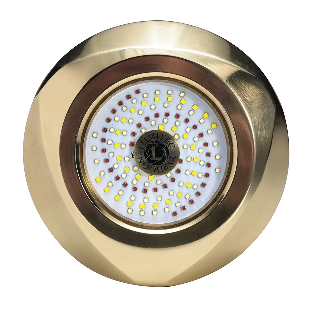 Lumitec SeaBlaze Typhoon Through-Hull Underwater LED Light, Bronze Housing, 10-30V DC, IP68, 10,000+ Lumens