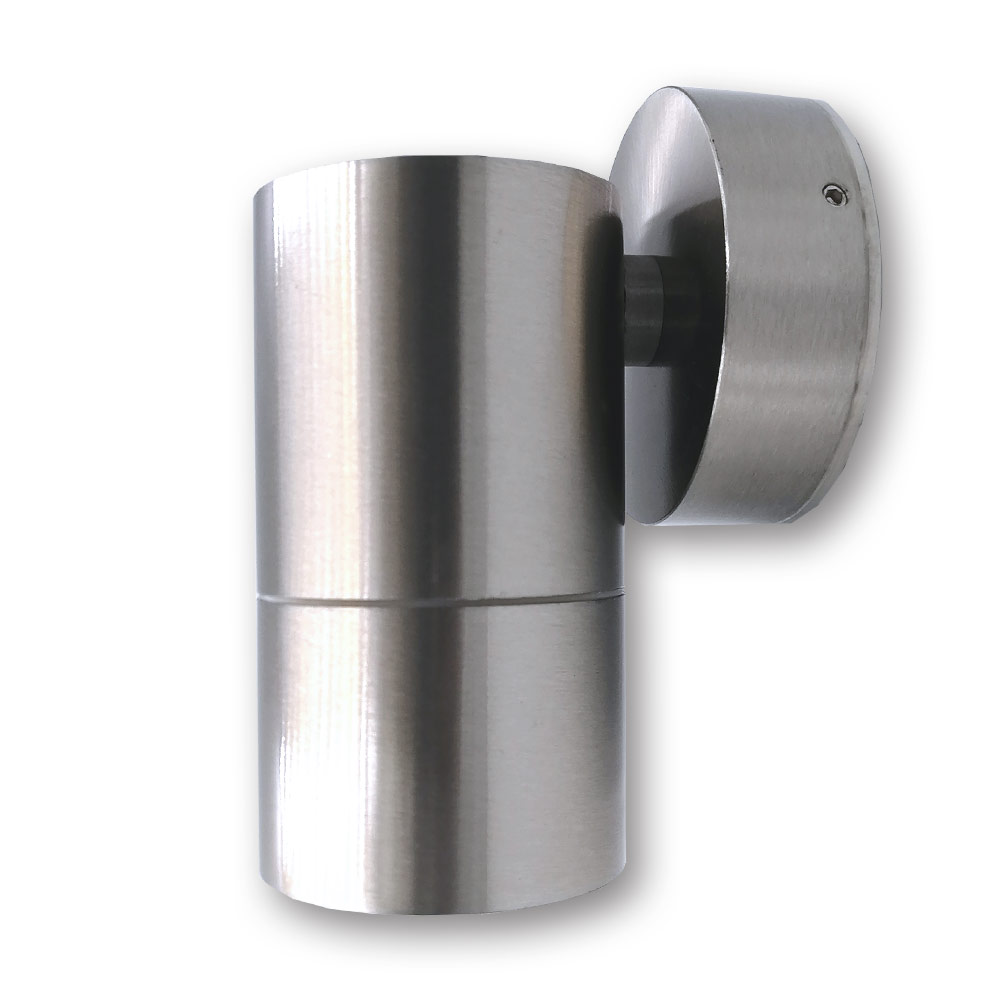Mega LED - Catania Outdoor Wall Light - For MR16 or GU10 LED Bulbs, Stainless Steel Housing