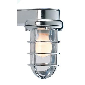 Mega LED - Docking Light - Wall Type, Nautical Style Light, From Polished Brass, For E26/E27 Bulbs, IP55 (30102)