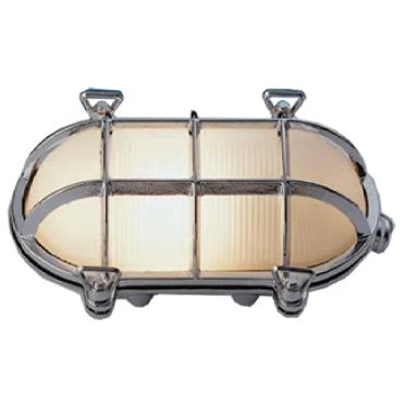 Mega LED - Docking Light - Wall Ceiling Type "Nautical" Style Light, Chromium Plated, For E26/E27 Bulbs, IP55 (30116)