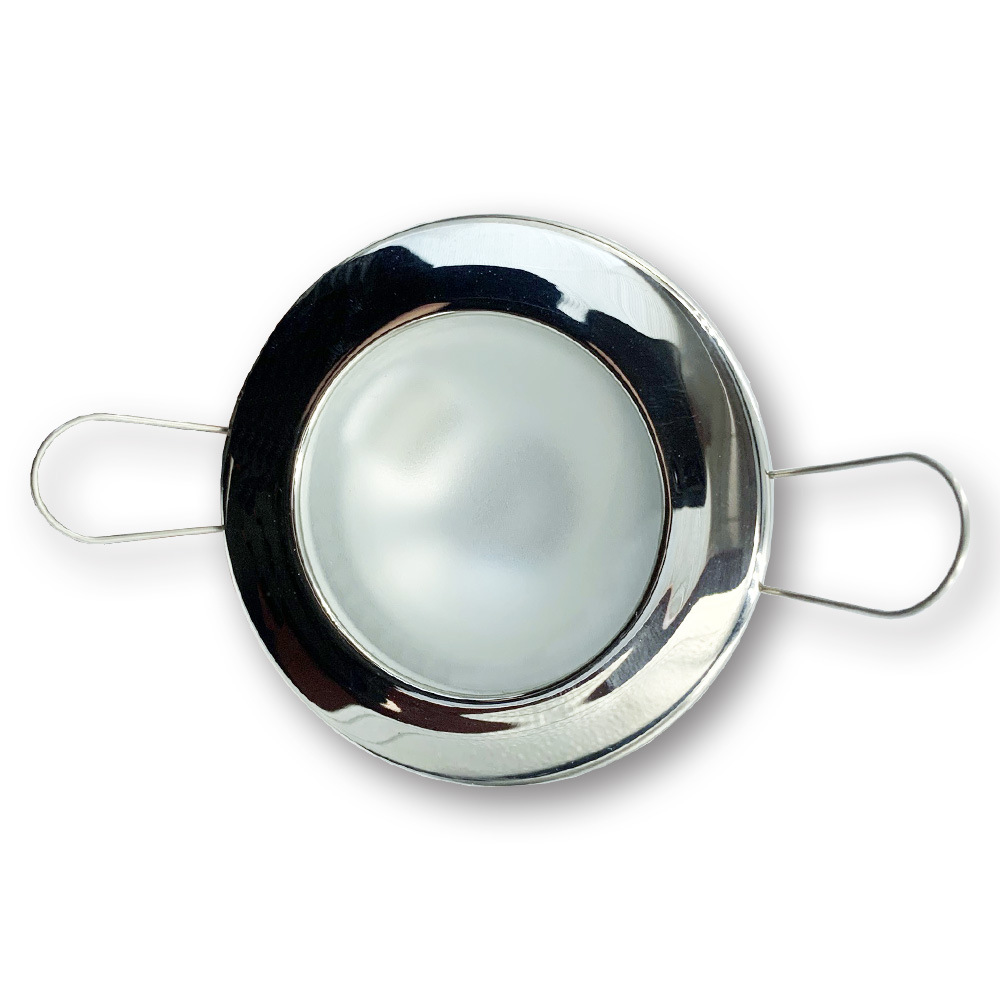 Mega LED - Lakka Downlight Fixture - Frosted Glass, For G4 Bulbs