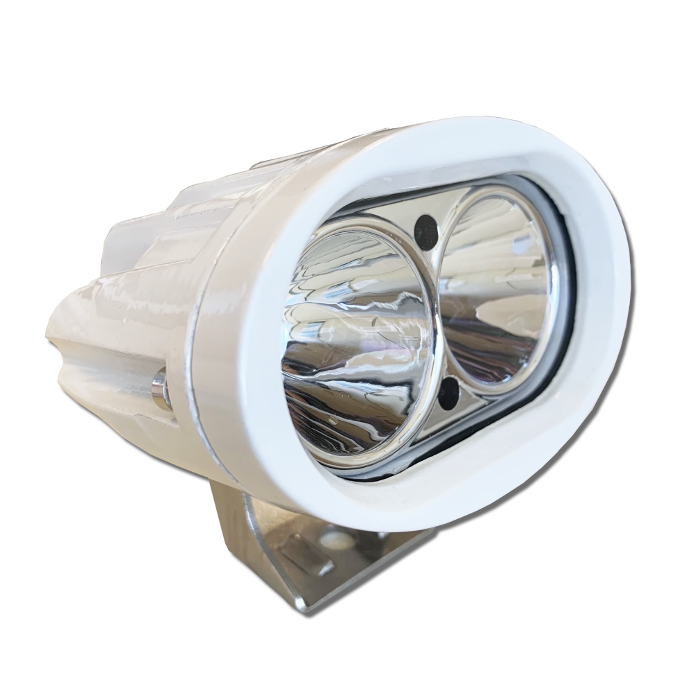 Mega LED - LED Waterproof Spread Light - 20W, 1800 Lumens, Beam Angle 25°, 2 x 10W 4500K (30095-DC)