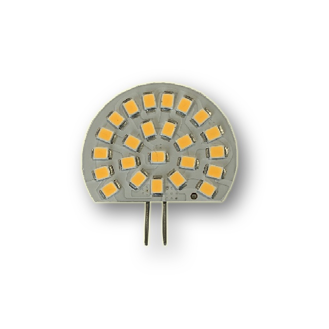 Mega LED - LED Replacement Bulb - G4 Type, 2.2 Watt, 220 Lumens, 10-30V DC & 12V AC, Warm White (30619-W)