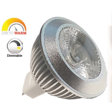 Mega LED - LED Replacement Bulb - MR16 Type, 6.0 Watt, 360 Lumens, 12V AC/DC, Beam Angle 36º, 3000K (32195)