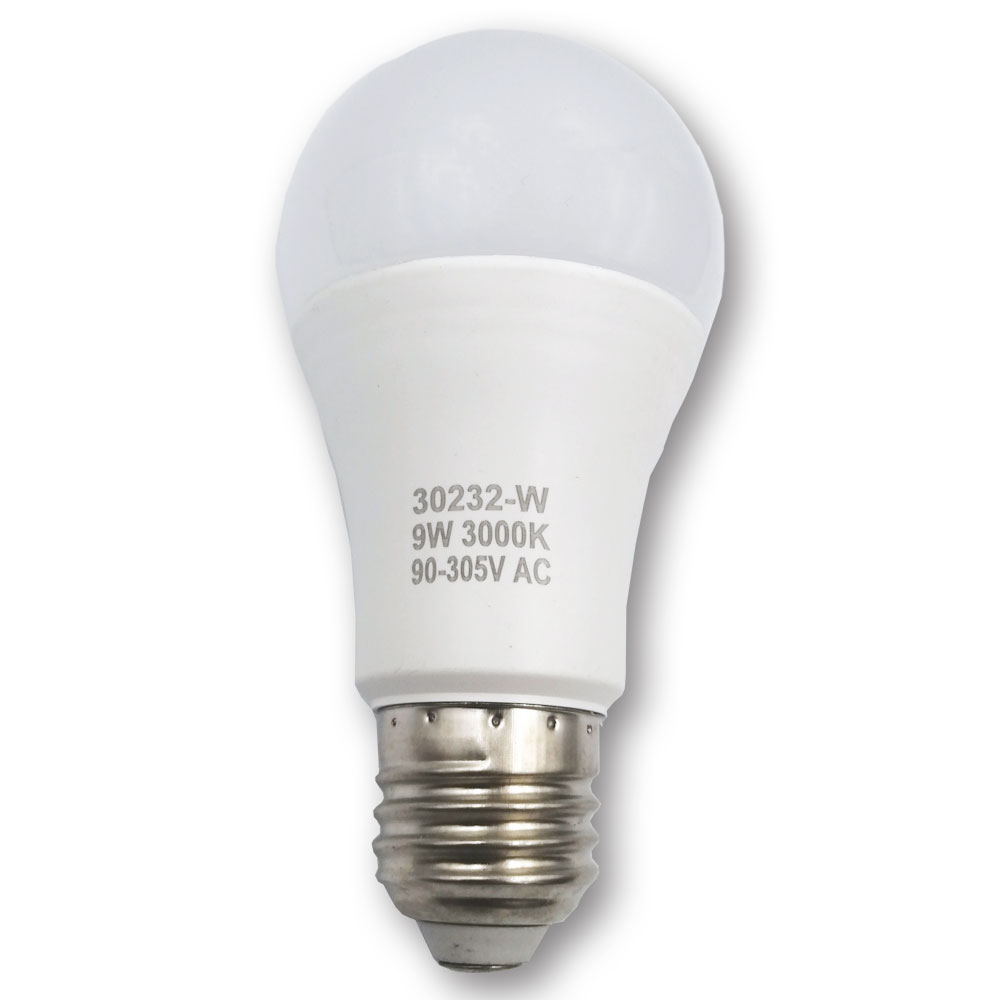 Mega LED - LED Replacement Bulb - E26/E27 Type, 8.9 Watt, 1000 Lumens, 120-220V AC, Beam Angle 180°, 3000K (34208-WW)
