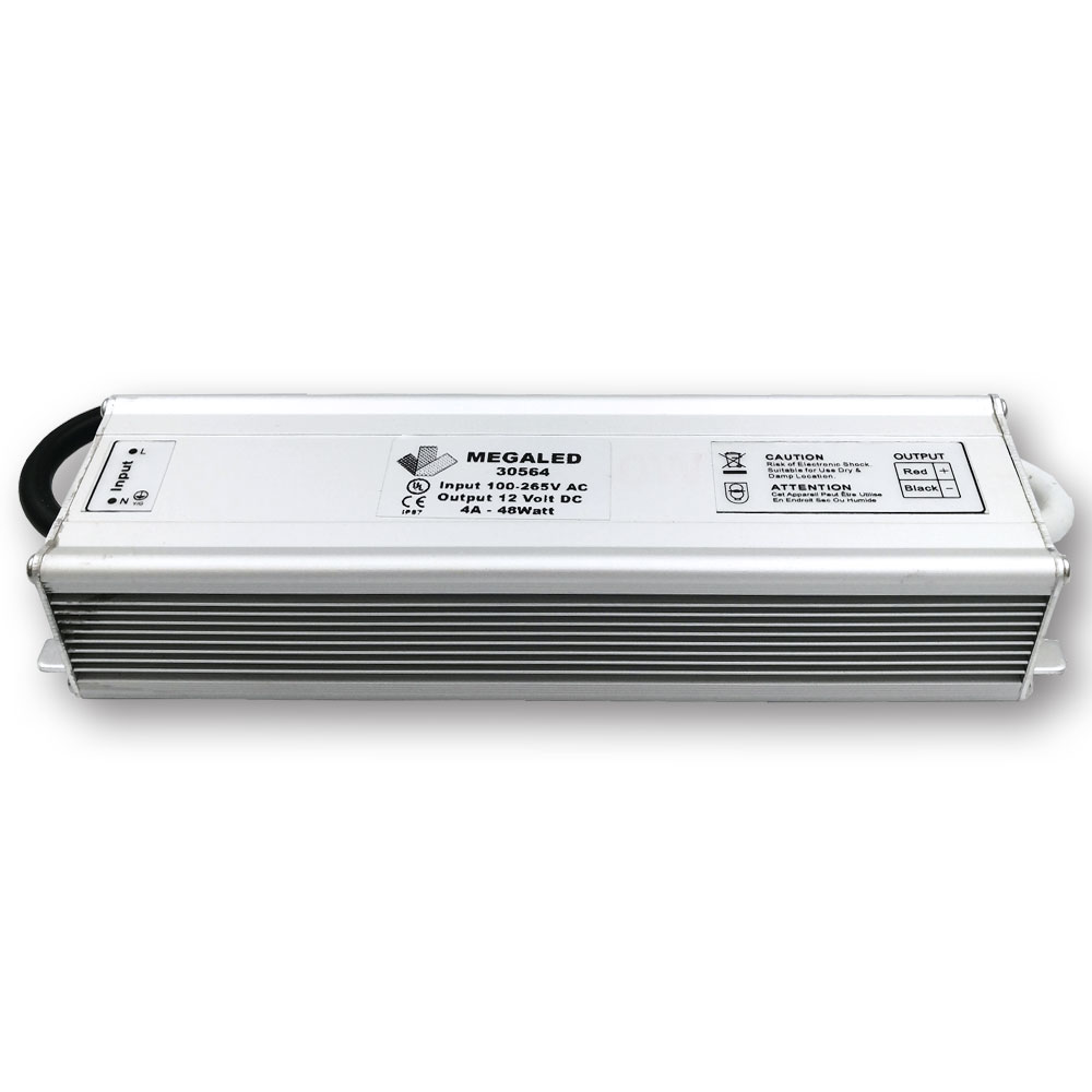 Mega LED - Dimmable Driver - 110-120V AC, 12V DC, 4A, 48W (30564-110)