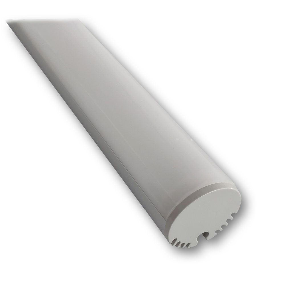 Mega LED - Aluminum Profile - Round Linear, Standard Length 2 Meters (30224)