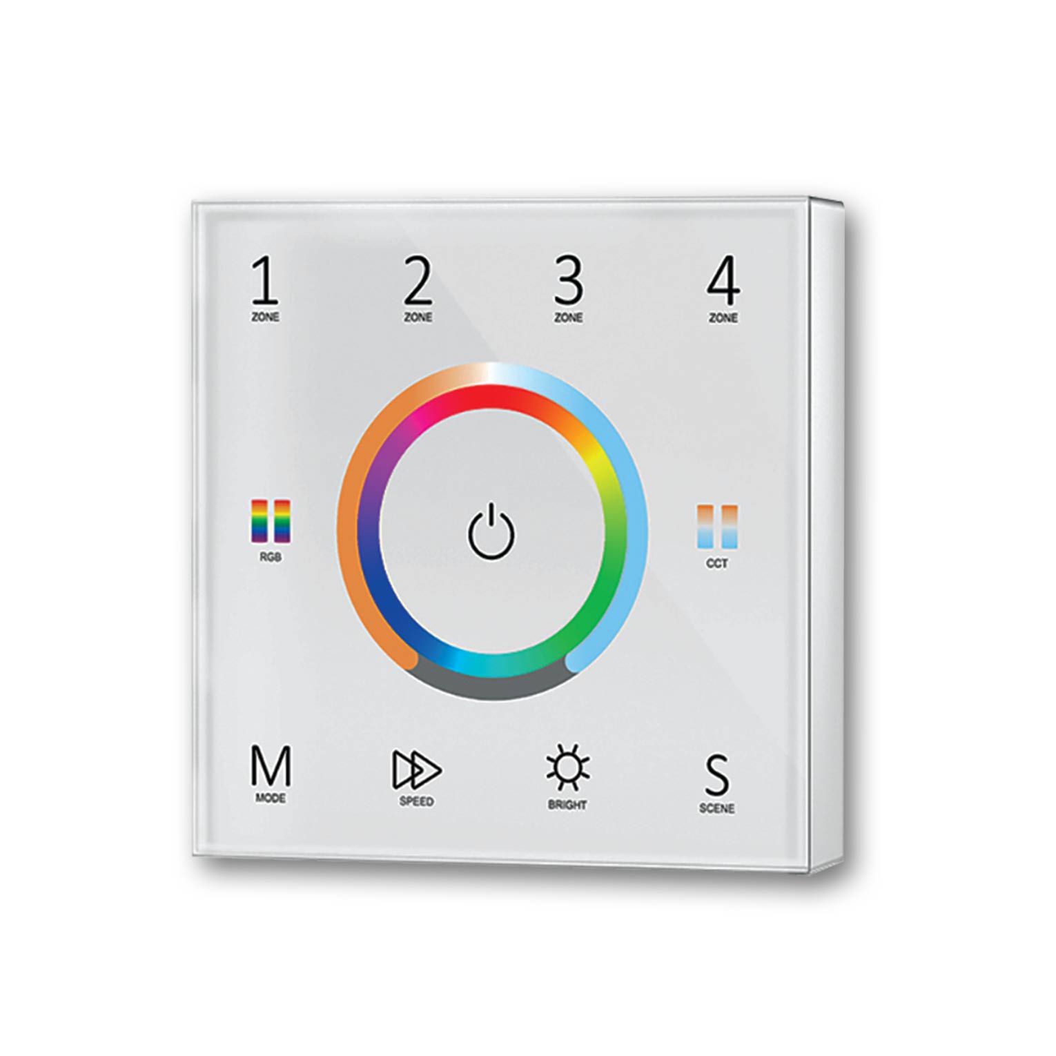 Mega LED - Wall RF Dimmer Digital Controller - For The 32511 Controller, Adjustment For RGBW (32515-W)