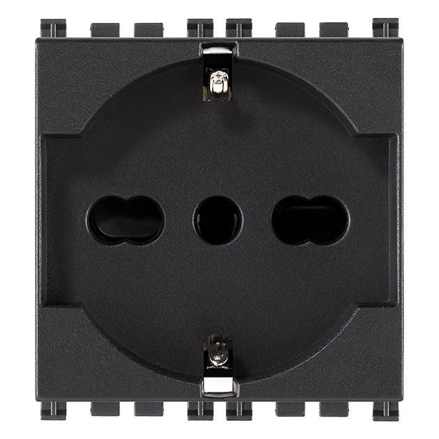 Vimar Arké SICURY Universal Socket Outlet, Italian Standard P40, 2P+E, 16A 250V
