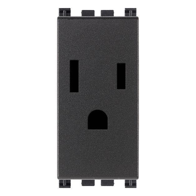 Vimar Arké SICURY Socket Outlet, 2P+E, 15A, 127V, American and Saudi Arabian Standards