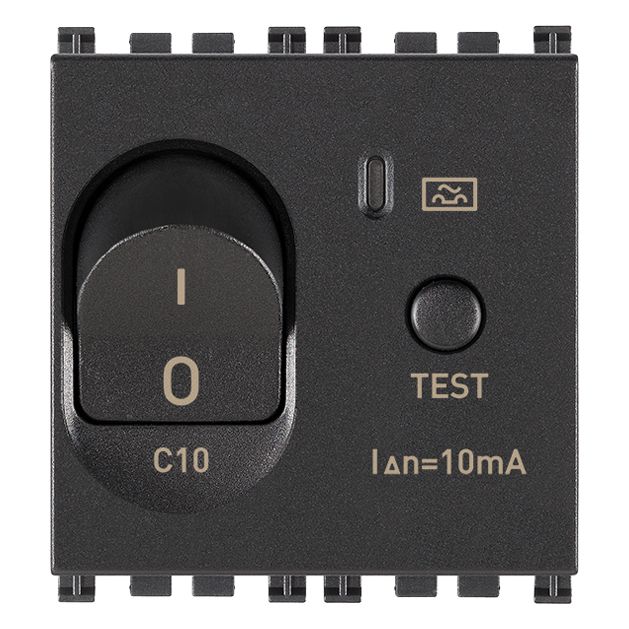 Vimar Arké RCBO, 1P+N, 120-230V, 50/60 Hz, 2 Modules, IP40