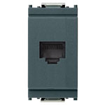 Vimar Idea Netsafe RJ45 Phone Jack, 8/8, Screw Terminals