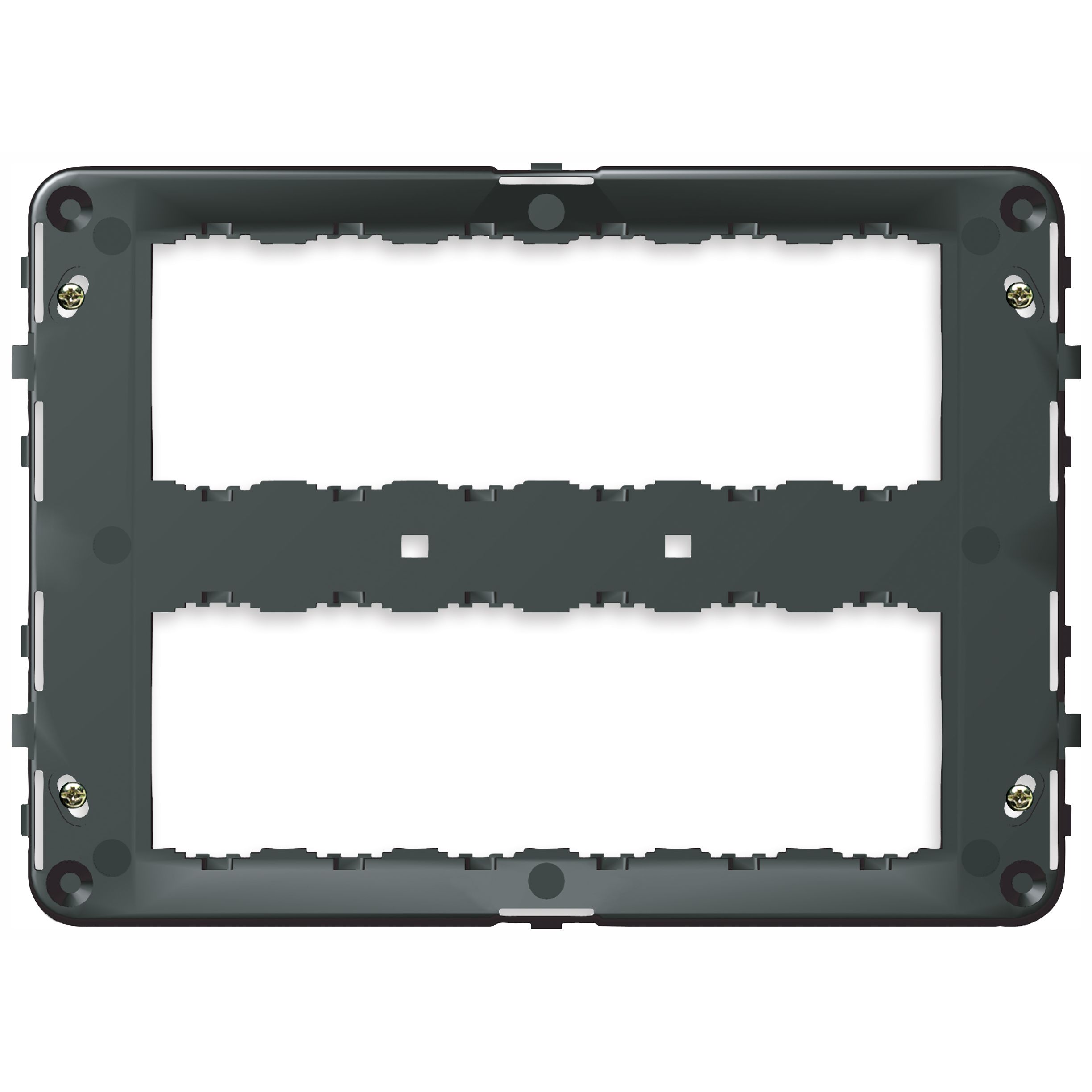 Vimar IDEA 12 (6+6)-Module Mounting Frame, For V71320/V71620/V71720 & 09920 Boxes, With Screws, Grey