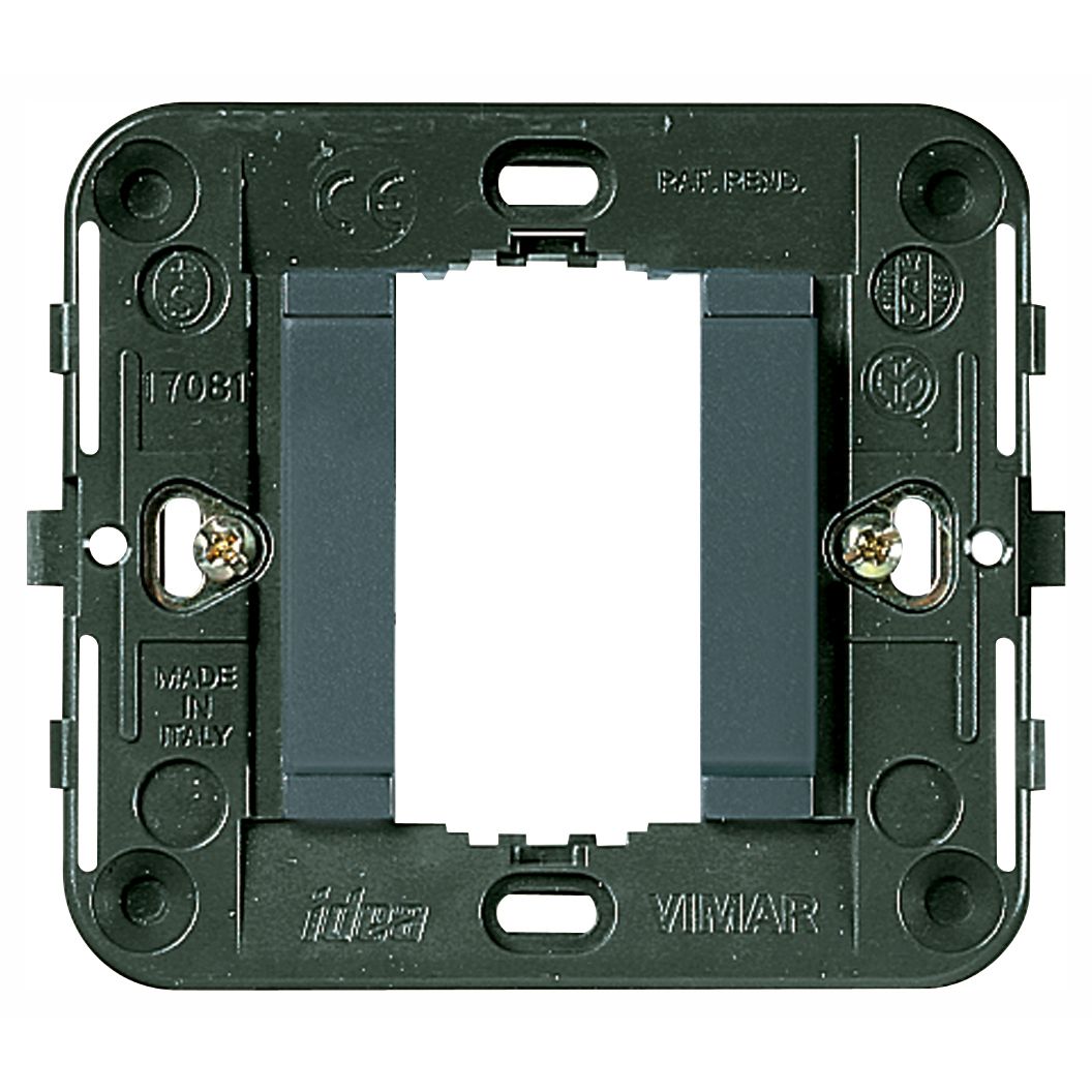 Vimar Idea 1-Module Mounting Frame, Smooth Front, Claws, 60 mm Round Box