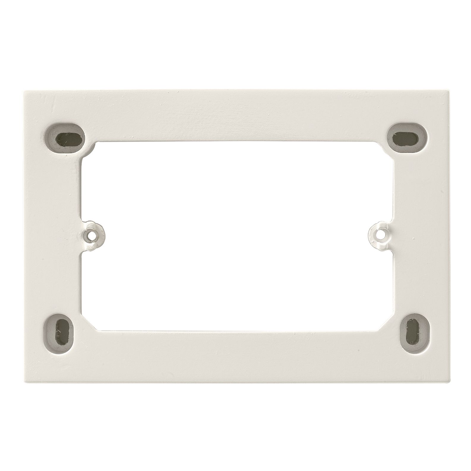 Vimar 3-Module Surface Mounting Box, For Eikon Devices, For Idea Devices, For Plana Devices, 84 x 121.5 x 30 mm, IP20, Halogen-Free Plastic