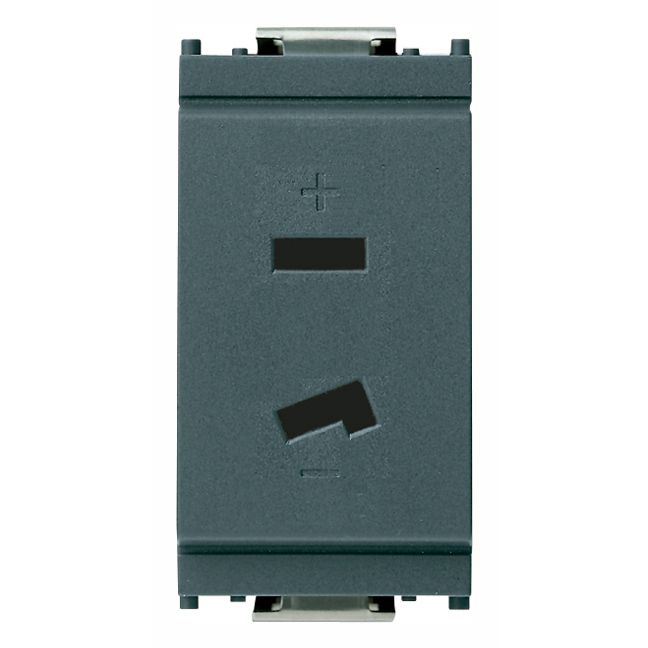 Vimar IDEA Polarized 2P 6A 24V SELV Socket Outlet, For Plug 01099