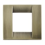 Vimar Idea Classica Cover Plate, 1-Module or 2-Reduced-Module, Die-Cast Metal