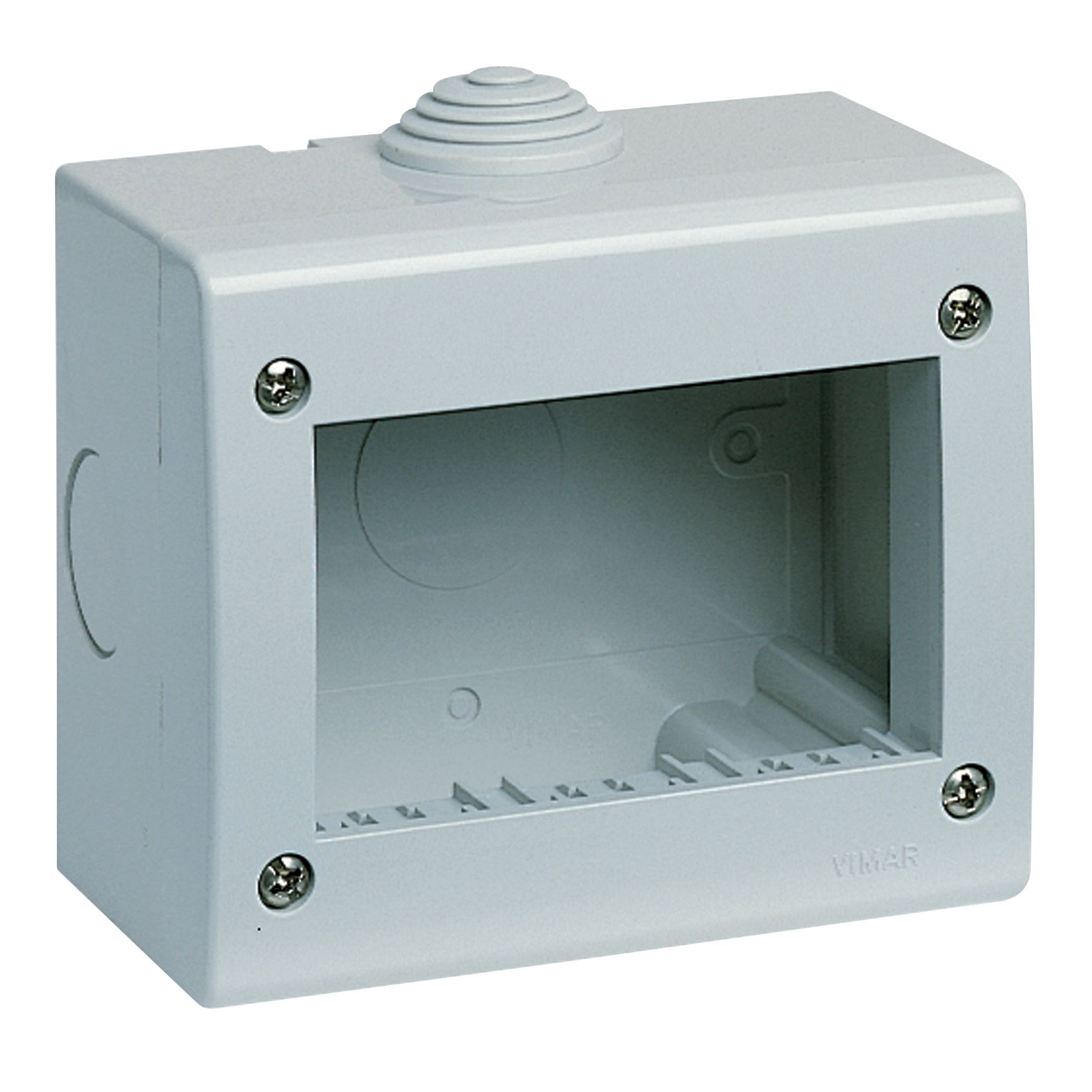 Vimar Idea/8000 Surface Enclosure, 3-Module, IP40, RAL 7035 Grey