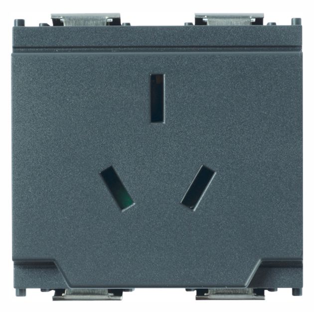 Vimar Idea Australian Socket Outlet, AS/NZS 3112, 2P+E, 10A 250V, IP20, 2 Modules, SICURY