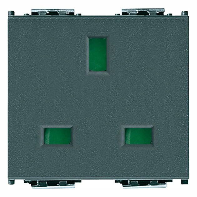 Vimar Idea 2P+E English SICURY Socket Outlet, 13A 250V, 2 Modules, IP20
