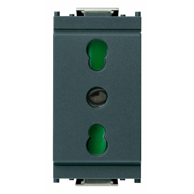 Vimar Idea SICURY Bipasso Socket Outlet, Italian Standard P17/11, 2P+E, 16A 250V, IP20