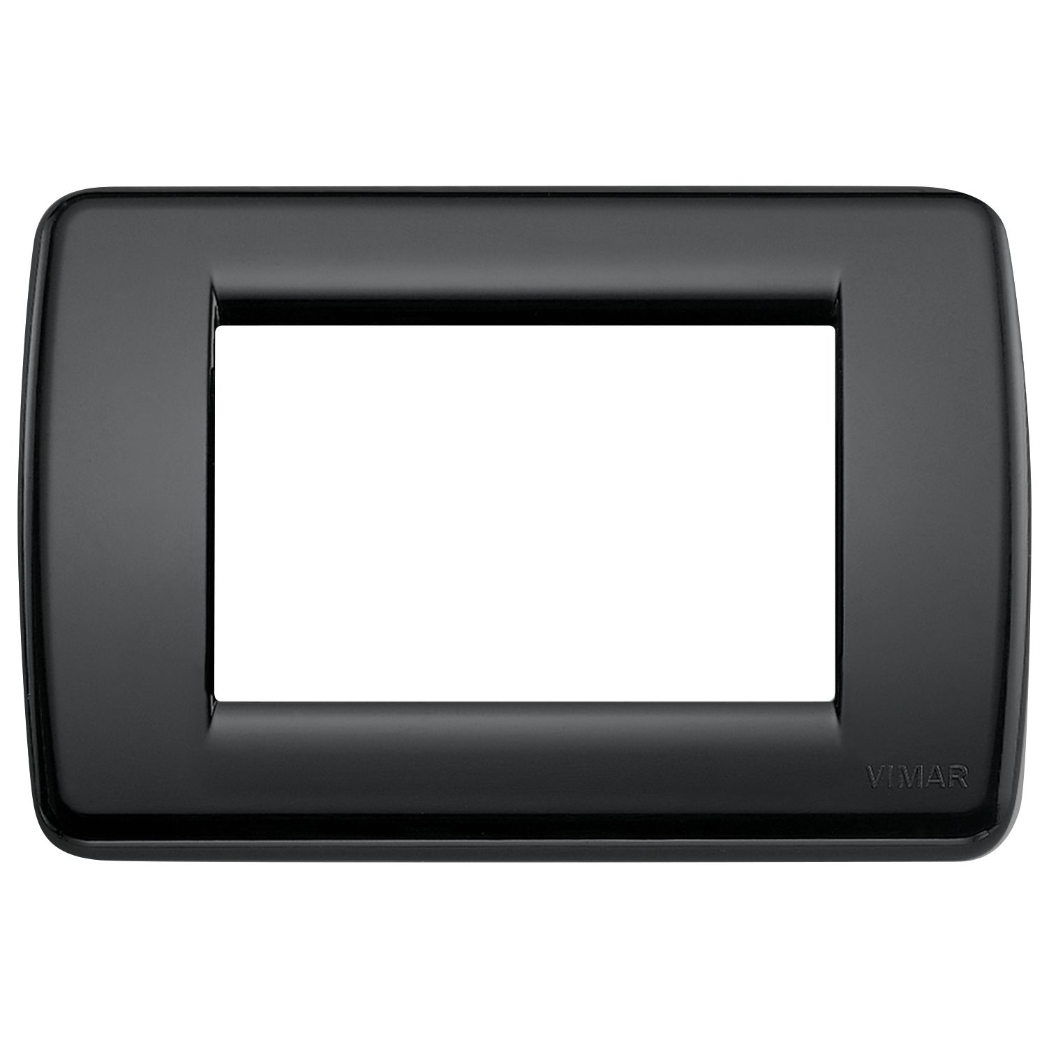 Vimar Idea Rondò Cover Plate, 3-Module, Clamp Mounting