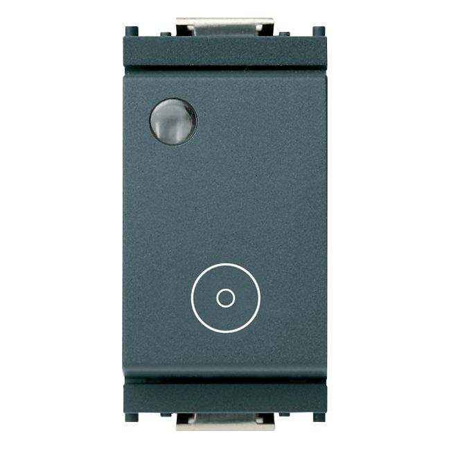 Vimar Idea Single Push Button, 1P NC, 10A 250V, Luminous, IP40