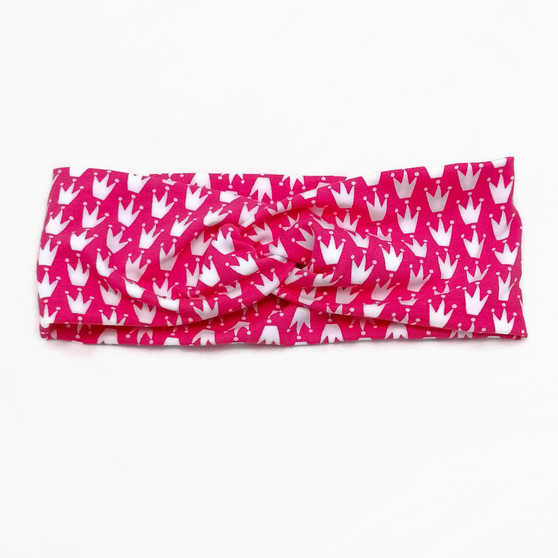 Stirnband - Haarband mit Knoten - "Prinzessin" - Pink
