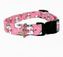 Hundehalsband - Schneemann - Rosa