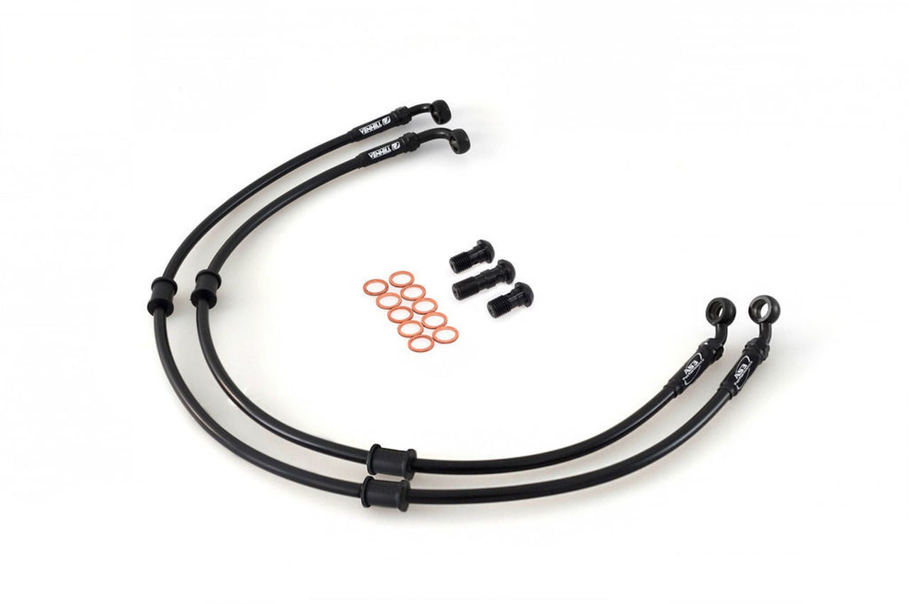 GALFER 3 LINE BRAIDED STAINLESS STEEL FRONT BRAKE LINE KIT non radial APRILIA 2001-2003 RSV MILLE R