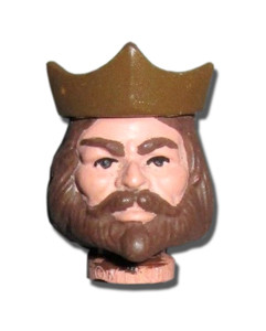 RAN - Royal Ruler VINTAGE Head with Crown Painted Set Custom Repro