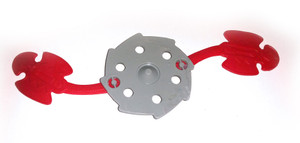 ROT - Good Zoid VINTAGE Spinning Blade Accessory in Gray & Red Custom Repro