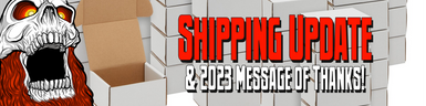 SHIPPING UPDATE & 2023 Message of Thanks from Barbarossa