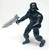 MOV - Movie Trooper VINTAGE Poseable Sculpted & Modified Figure w/Silver Blaster Rifle Custom