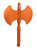 FAK - Evil Robot Verse Battle Armor Set, Shoulder Pauldrons & Axe in Orange Custom Repro PRESALE