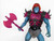 FAK - Evil Robot Verse Battle Armor Set, Shoulder Pauldrons & Axe in Pink Custom Repro PRESALE