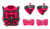 FAK - Evil Robot Verse Battle Armor Set, Shoulder Pauldrons & Axe in Pink Custom Repro PRESALE