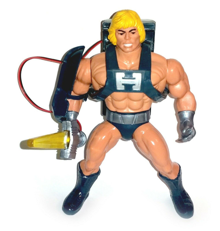 HEM - Most Powerful Hero VINTAGE Laser Power Loose Figure w/Mods Vintage Head Custom Repro