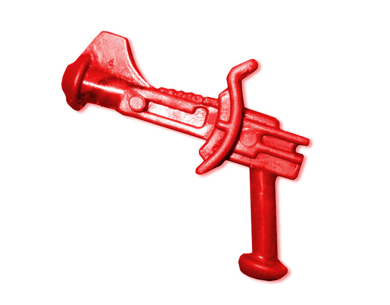 MNE - Multi-Faced VINTAGE  Leo Variant Pure Red Blaster Gun Custom Repro