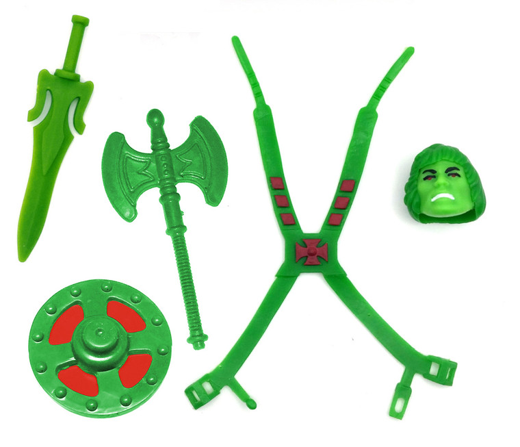 SLI - Slime Most Powerful Hero ORIGINS COMPATIBLE CONVERSION SET Painted Head, Armor, Sword, Axe, Shield Deluxe Set - 4 OPTIONS!