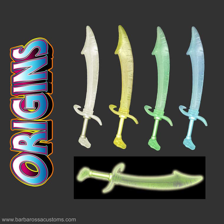 DEM - Demonic Lord ORIGINS COMPATIBLE Scimitar Sword Modified Handle in GID Custom Retool