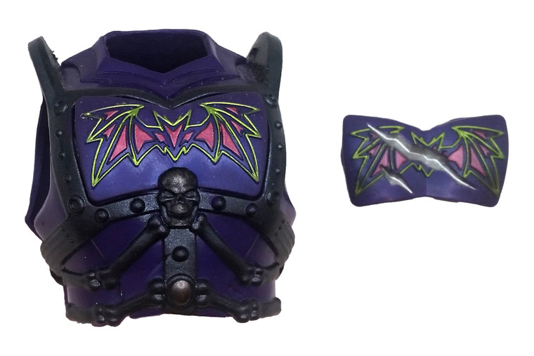 SKE - Skeleton Lord Verse Battle Armor Chest & Back Set in Purple Custom Repro PRESALE