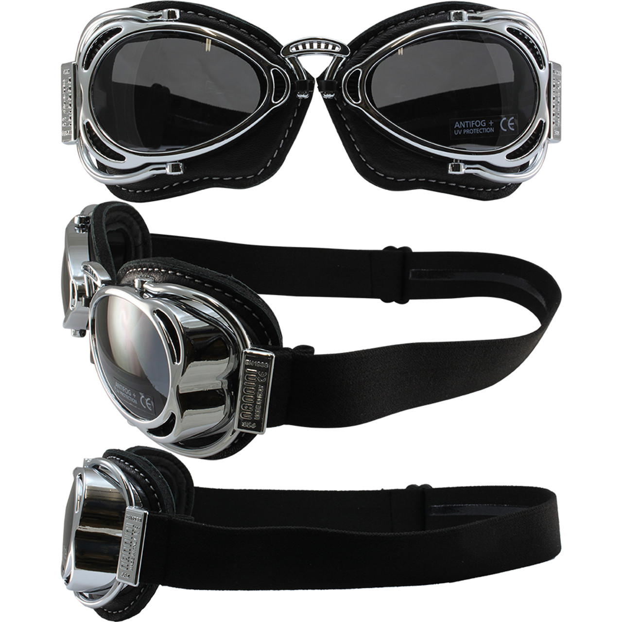 バイクウェア・装備 nannini HOT ROD SHINY CHROME/BLACK CLEAR nannini HOT ROD SHINY CHROME/BLACK CLEAR バイクウェア・装備